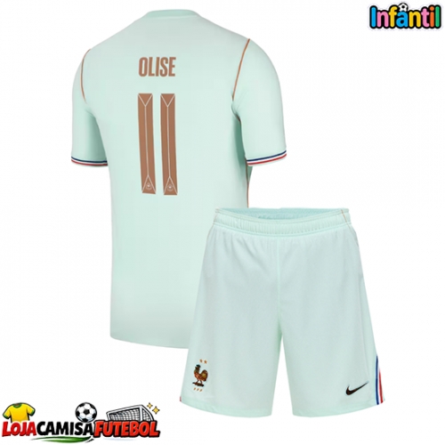Camisa de Futebol França Michael Olise #11 Equipamento Secundário Infantil Mundo 2026 Manga Curta (+ Calças curtas)